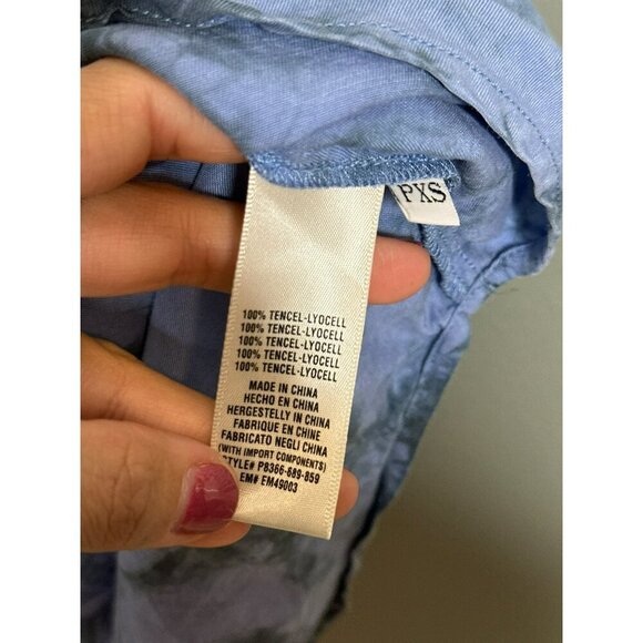 Anthropologie Cloth & Stone Women's Petite XS Liv Tie-Front Mini Dress - Picture 10 of 12